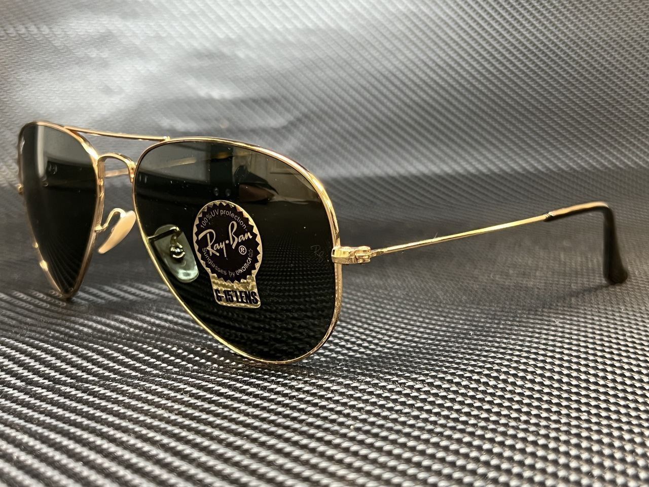 Gafas Ray Ban aveador negras Filo Dorado #454333