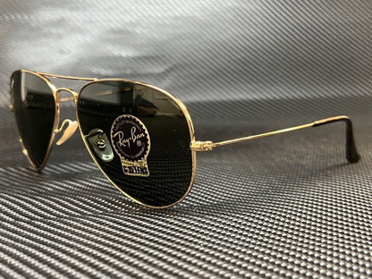 Gafas Ray Ban aveador negras Filo Dorado #454333