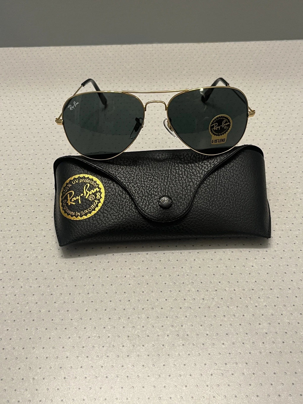 Gafas  Ray Ban Negras Filo Dorado UNISEX #455