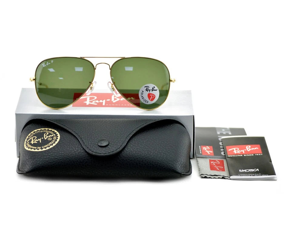 Gafas Piloto Ray Ban Verdes filo Dorado UNISEX  #45569